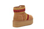 UGG Classic Mini II Braid Platform Chestnut
