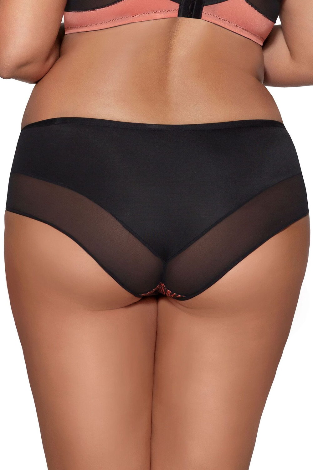 Трусики-слипы со средней линией талии и тигриным принтом (Размер: L) (Цвет: тигровый)