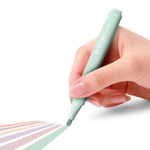 Текстовыделители Zuixua пастельные, 6 цветов, треугольный корпус в цвет чернил, длина 142 мм, наконечник (толщина линии) 4 мм