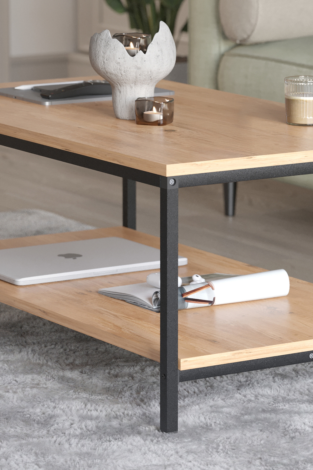 Журнальный столик ATHENA 100х55 - сосна