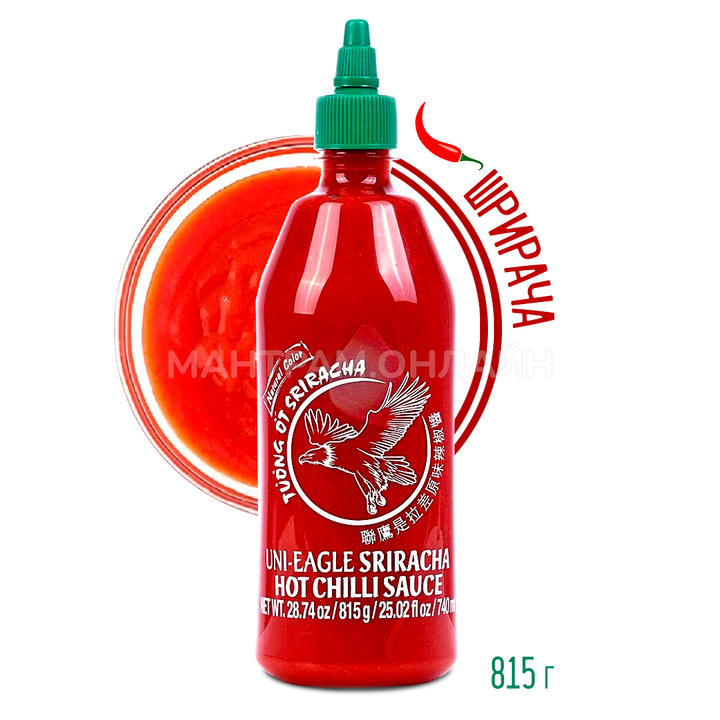 СТОП-ЦЕНА Соус Шрирача (перца чили 56%) Uni-Eagle Sriracha Hot Chilli Sauce 815 г