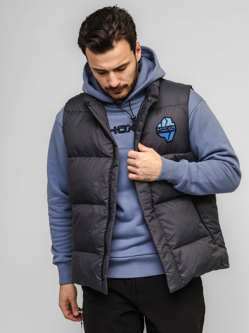 Жилет "НОХО" утеплённый, унисекс, цвет "Стальной ледник"