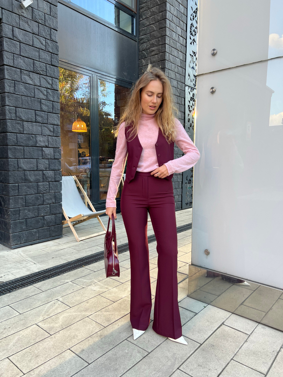 Брюки Элеганс винный