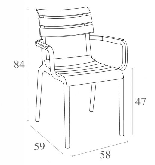 Кресло пластиковое Paris