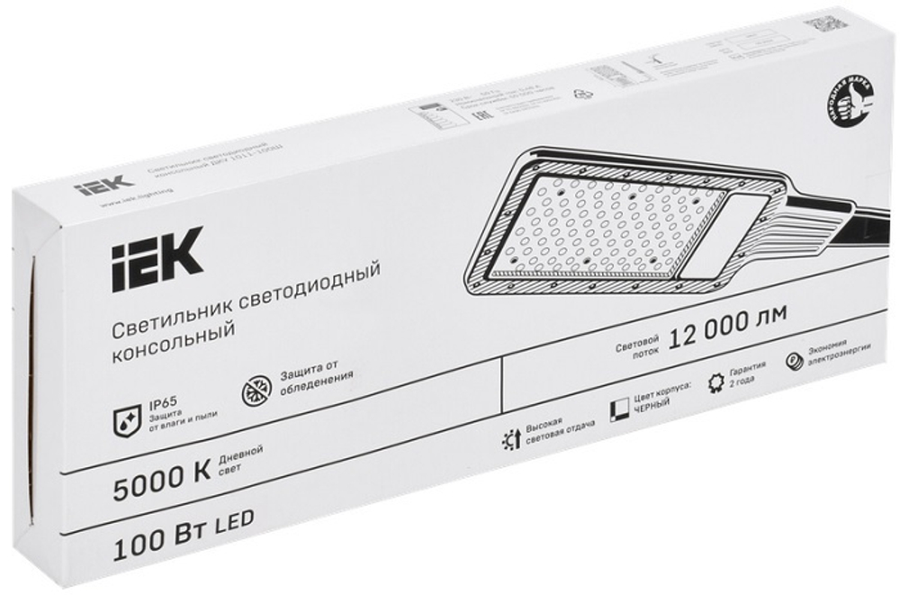 Светильник светодиодный консольный IEK LT-DKU1-1011-100-50-K03