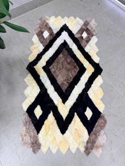 Меховой Коврик прикроватный накидка на кресло из овчины