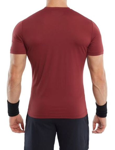 Мужская теннисная футболка Hydrogen 3D Tennis Ball Tech T-Shirt - bordeaux
