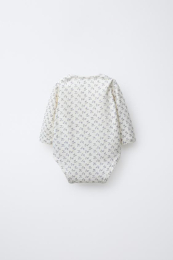 ZARA НАБОР ИЗ ПЯТИ БОДИ С ЦВЕТОЧНЫМ ПРИНТОМ, РОЗОВЫЙ