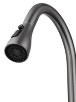 Смеситель для кухни с выдвижным изливом WONZON & WOGHAND, Темный графит (WW-AE54123-BGG)