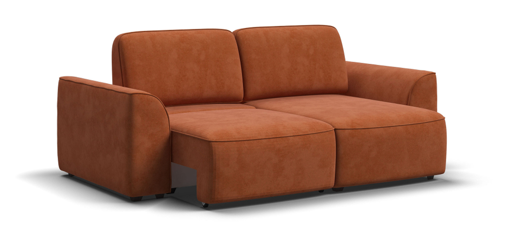 Угловой диван KING MODOOL Велюр Alkantara оранж