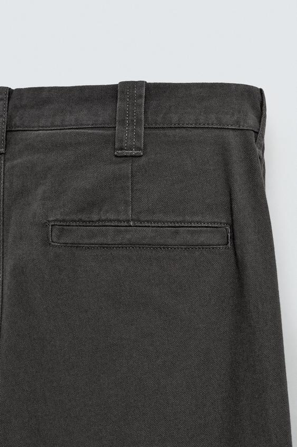 ZARA БРЮКИ ЧИНОС STRAIGHT FIT, СЕРЫЙ