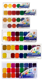 Акварель Луч медовая, 6 цветов, без кисти, пластик. упаковка, "Классика"