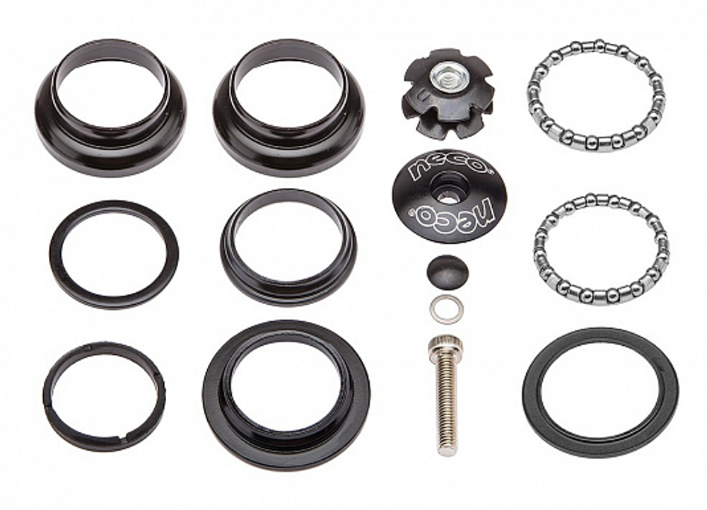 Детали рулевой колонки 1-1/8" безрезьбовая H846 NECO стальная чёрная