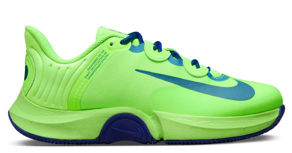 Женские теннисные кроссовки Nike Court Air Zoom GP Turbo Osaka - lime blast/noise aqua/indigo force