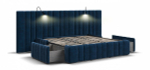 Кровать BOSS INFINITY 180*200 велюр Monolit синяя