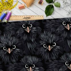 Ткань премиум дюспо фантазийные птицы