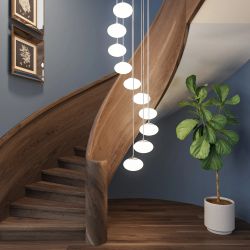 Citilux ATMAN SMART CL226A091 LED RGB Умная подвесная люстра Матовый Хром