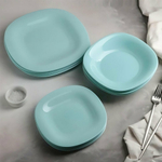 CARINE LIGHT TURQUOISE Столовый набор 18 предметов