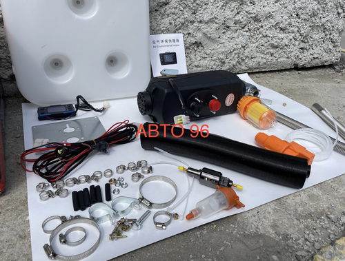 NEW KingMoon 2.2 кВт (24 в - 10 литров) Автономный отопитель салона, Пульт ДУ, бак 10 литров. (Гарантия 3 месяца) / Вес: 6,4 45*48*29 Оптом