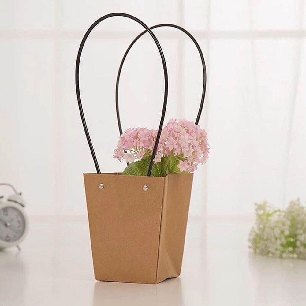 Пакет для цветов КОНУС 13*9,5*15,5 НАТУРАЛЬНЫЙ