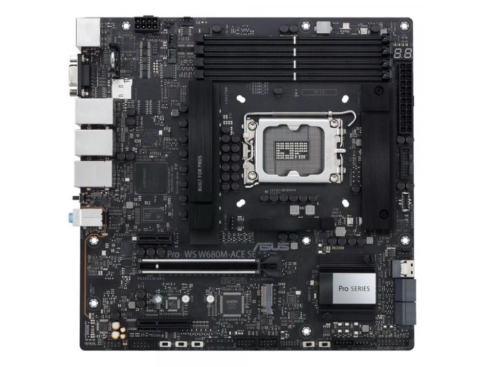 Материнская плата Asus Pro WS W680M-ACE SE, Socket LGA 1700, Intel W680, mATX, RTL [90MB1FA0-M0EAY0]