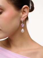 Серьги "NEW Posh" из жемчуга с цирконами