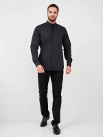 Рубашка без воротника приталенная SLIM FIT