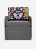 Кресло-кровать "Миник" с подлокотниками, купон Хаски