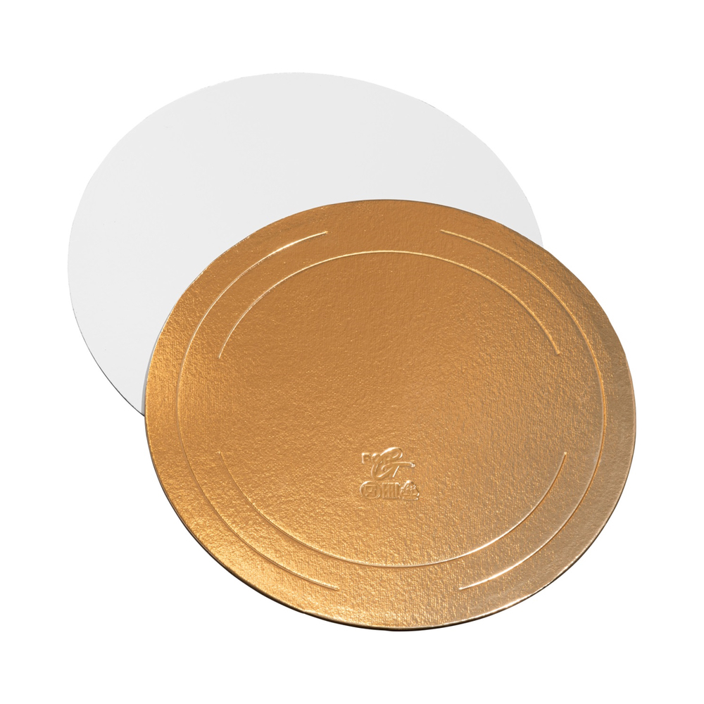 ForGenika Подложка усиленная золото/жемчуг D220 мм (толщина 3,2 мм) 25 шт/кор