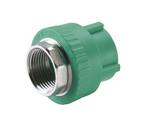 Муфта с внутренней резьбой RIIFO Alba  PP-R/латунь 50-1 1/2"ВР зелёная