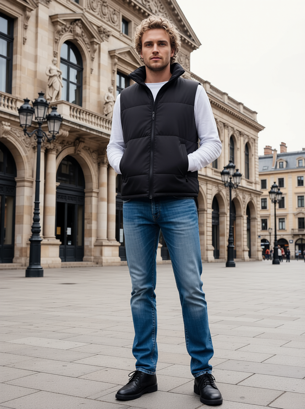 Жилет утепленный стеганый унисекс для брендирования