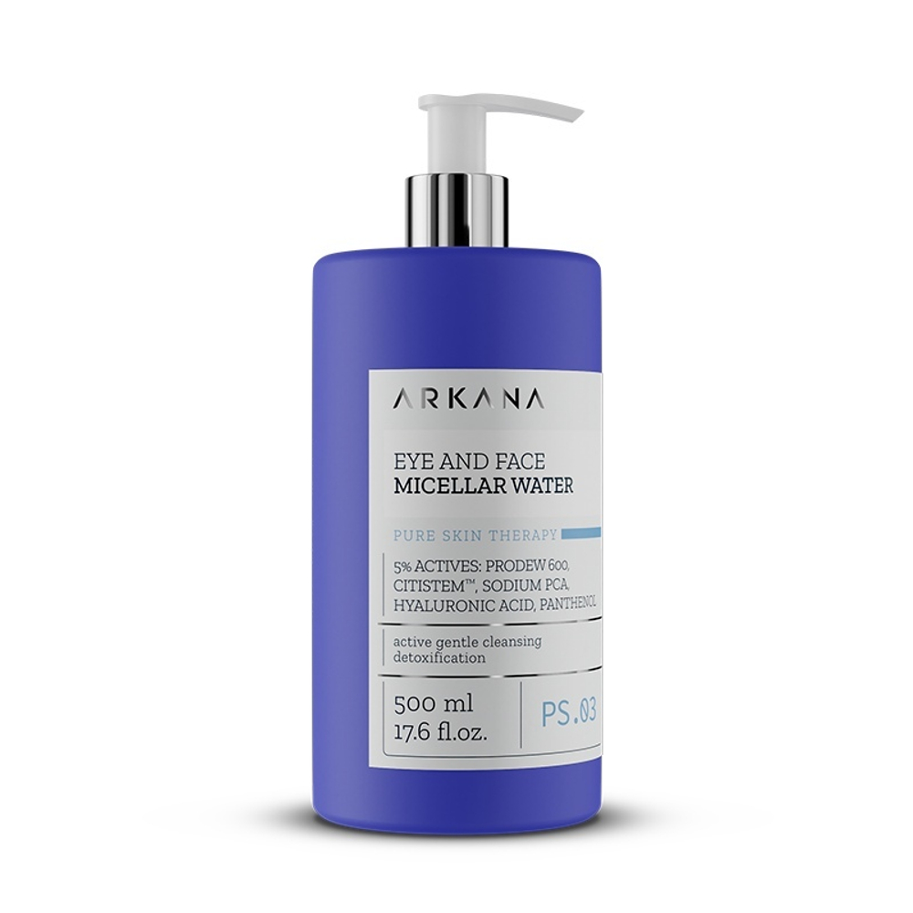 Глаза + лицо Мицеллярная вода для снятия макияжа, Eye + Face Micellar Water , 500 мл