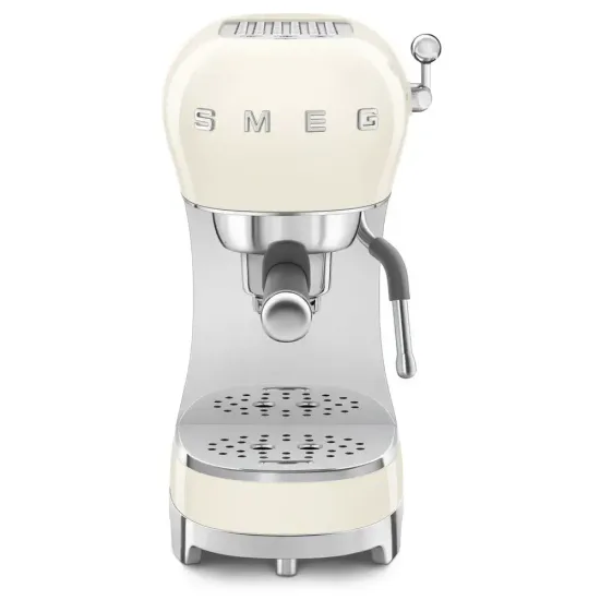 Кофемашина-эспрессо SMEG ECF02CREU, кремовый, ретро / 1350 Вт / 15 бар