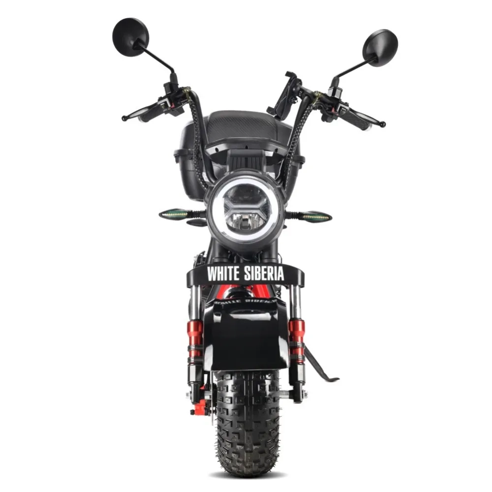 Электроскутер CityCoco WHITE SIBERIA MINI R 2.0 1200W (2022) BLACK