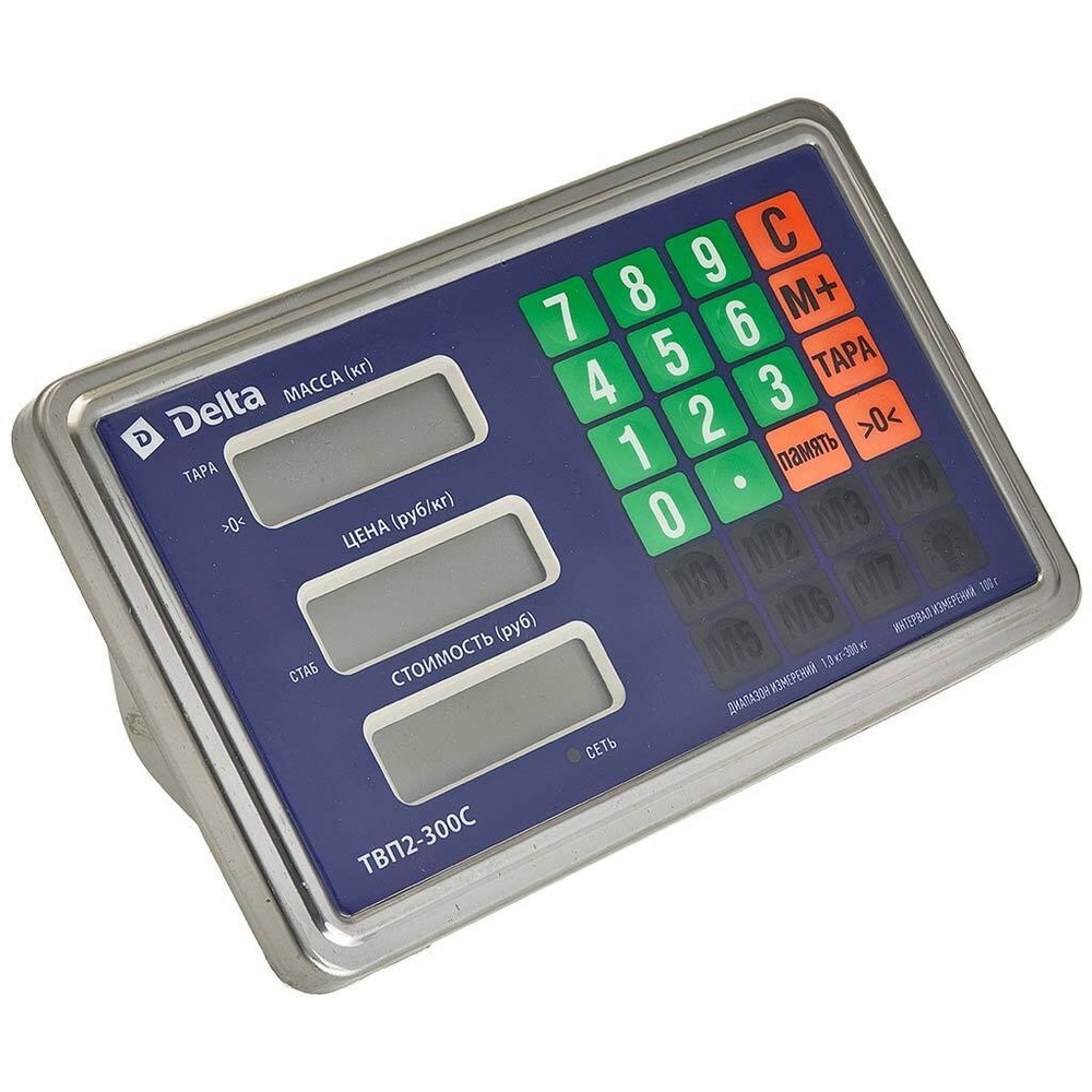 Весы электронные беспроводные платформенные напольные Delta до 300 кг, 40х50 см ТВП2-300С