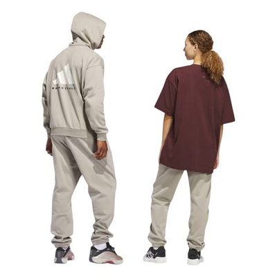 Баскетбольные штаны adidas Basketball Fleece Pants Gray