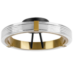 736041 Люстра ROTONDA 21W LED 1053LM 180G ЧЕРНЫЙ/ЛАТУНЬ 3000K