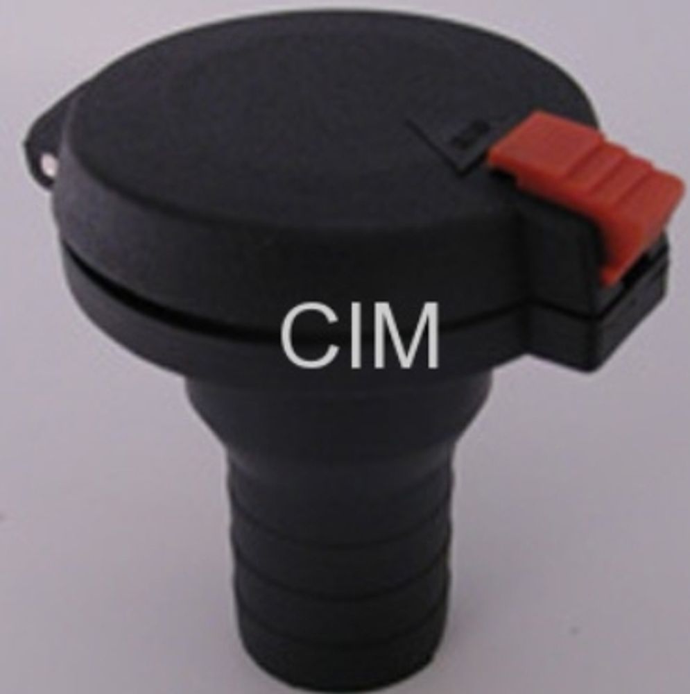 Горловина заливная CIM, пластик, диаметр 80 мм, под шланг 38 мм (GAS)