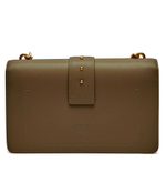 Кожаная сумка-мессенджер love one classic Pinko - оливковый(100053 A0F1)