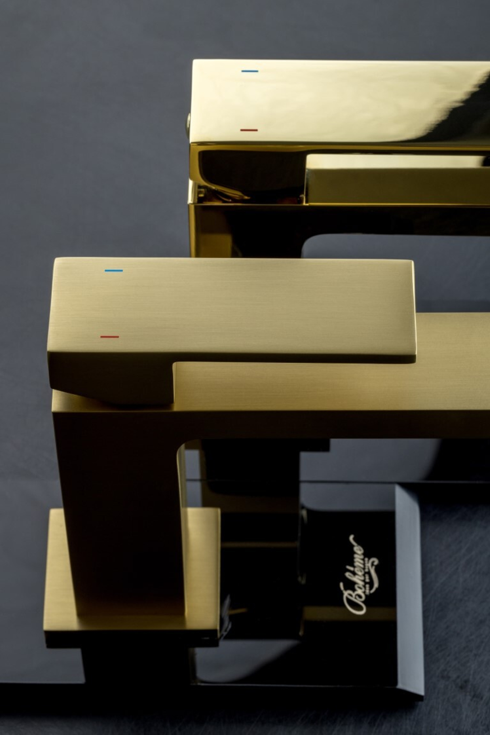 Boheme Cмеситель для умывальника Qubic Bronze