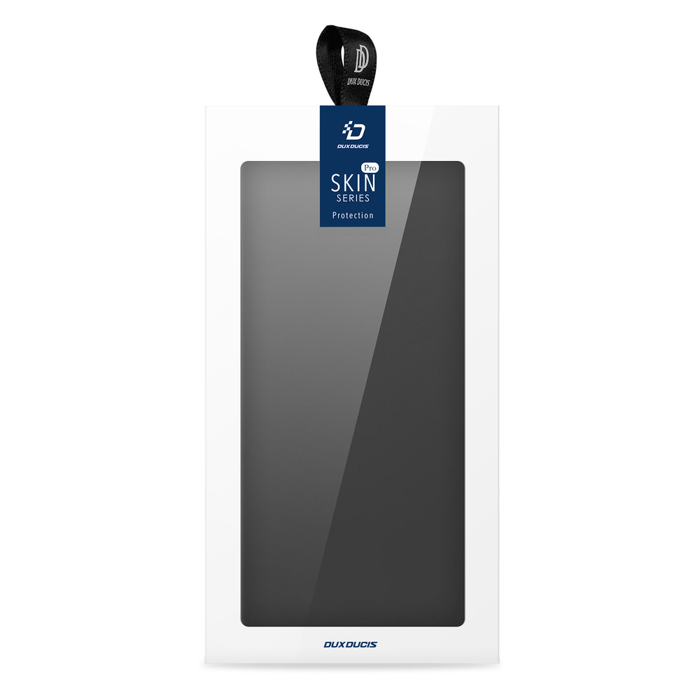 Чехол книжка из PU кожи черного цвета от Dux Ducis для Samsung Galaxy S25+, серия Skin Pro Series Case