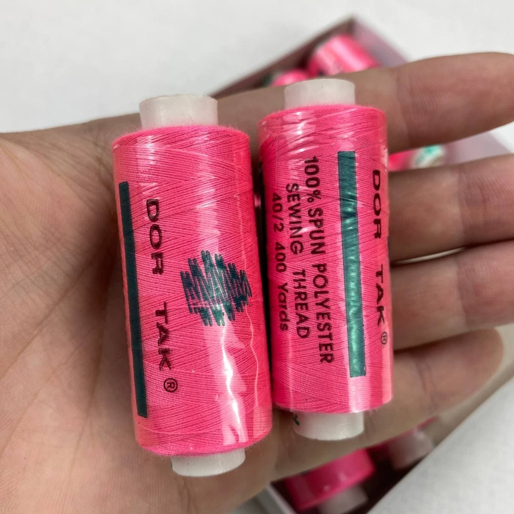 Нитки Dor Tak ярко-розовые цв.501