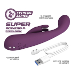 Фиолетовый вибратор-кролик 15,8см со стимулятором клитора Pretty Love Emma Vibrator BW-500100