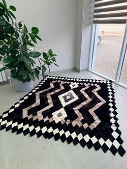 Покрывало меховое ковер из шкуры овчины