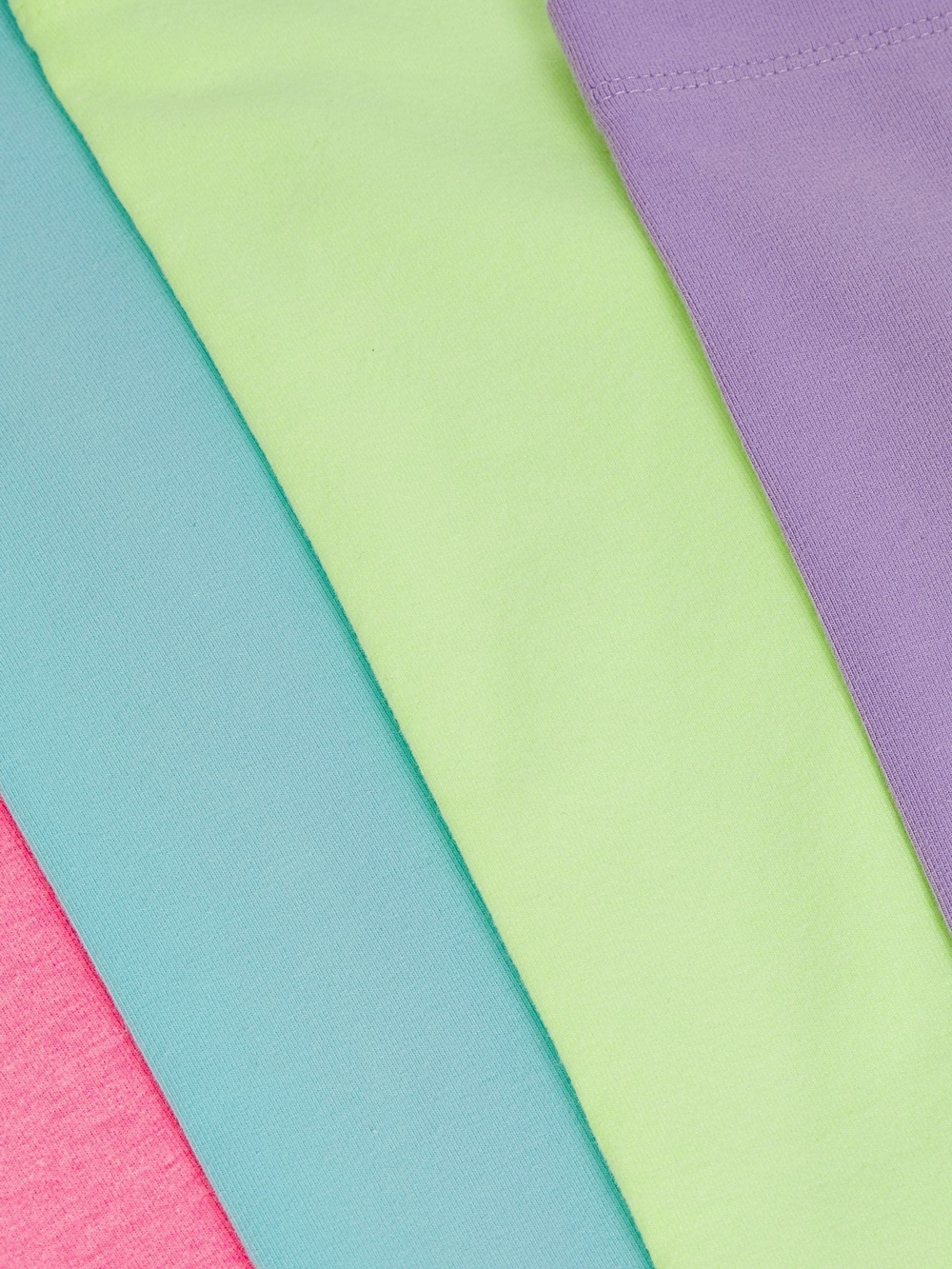 Легинсы укороченные для девочки Next 492-301, 4 шт., Голубой, Розовый, Салатовый