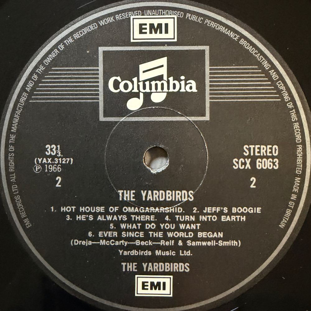 Yardbirds ‎– The Yardbirds (Англия 1976г.)