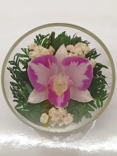 натуральные цветы в стекле, вакуум