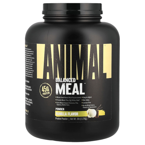 Animal, Протеиновый порошок Balanced Meal ™, ваниль, 2,27 кг (5 фунтов)