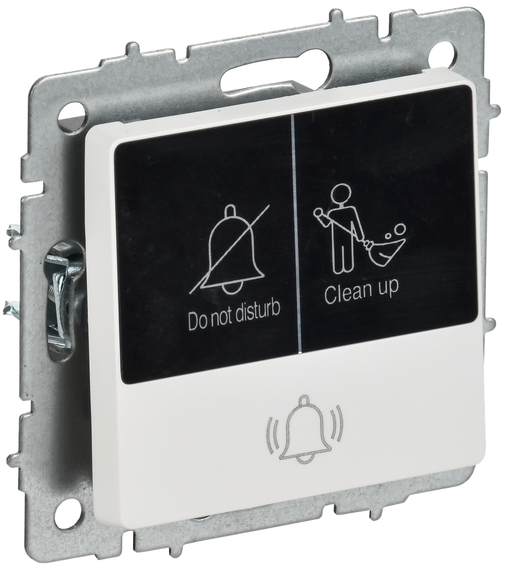 BRITE Кнопка звонка с индикацией для отелей 10А ВС10-1-9-БрАБ арктический белый IEK