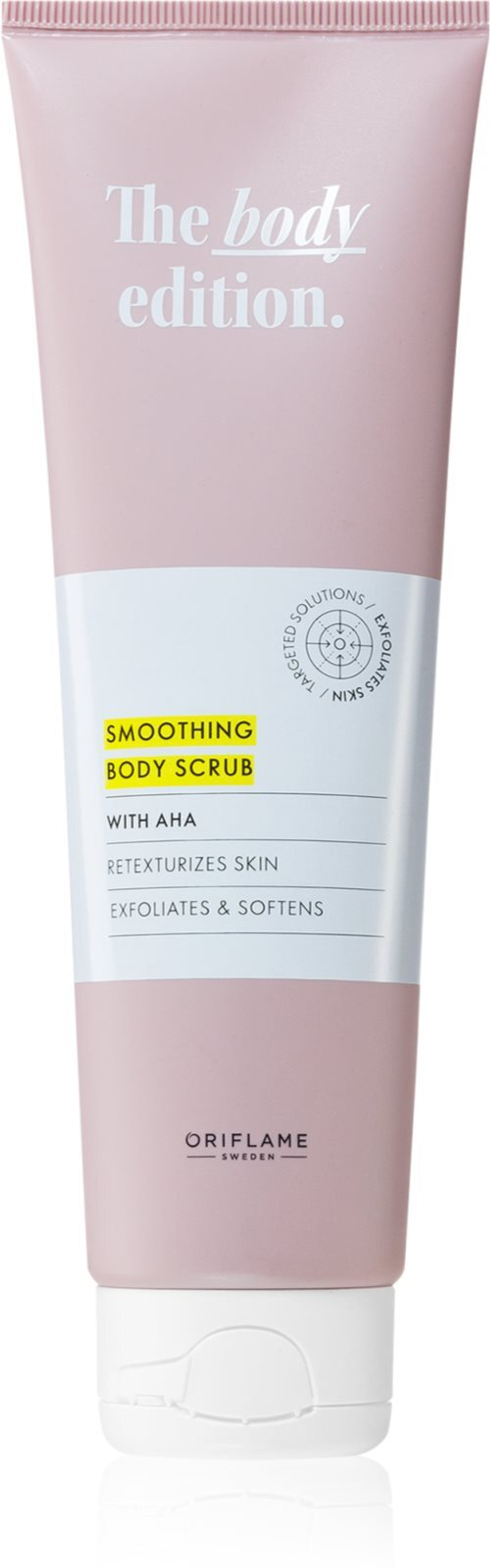 Oriflame The Body Edition - разглаживающий скраб для тела с AHA /   150  ml  / GTIN 2800018780004